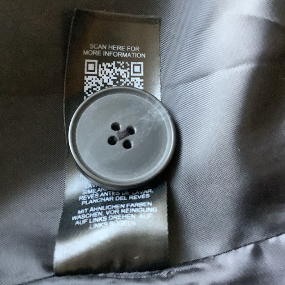 ASOS Design Black and White Windowpane Blazer Jacket Size 6 Oversized 1 Button - Picture 8 of 9